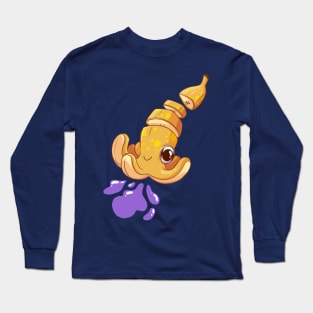 Purple Banana Squid Long Sleeve T-Shirt